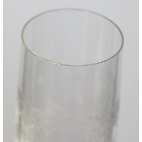 VTG 1980s Cascade Etched Fluted Champagne Glass Czech Import Assoc IMACAS - Picture 7 of 9